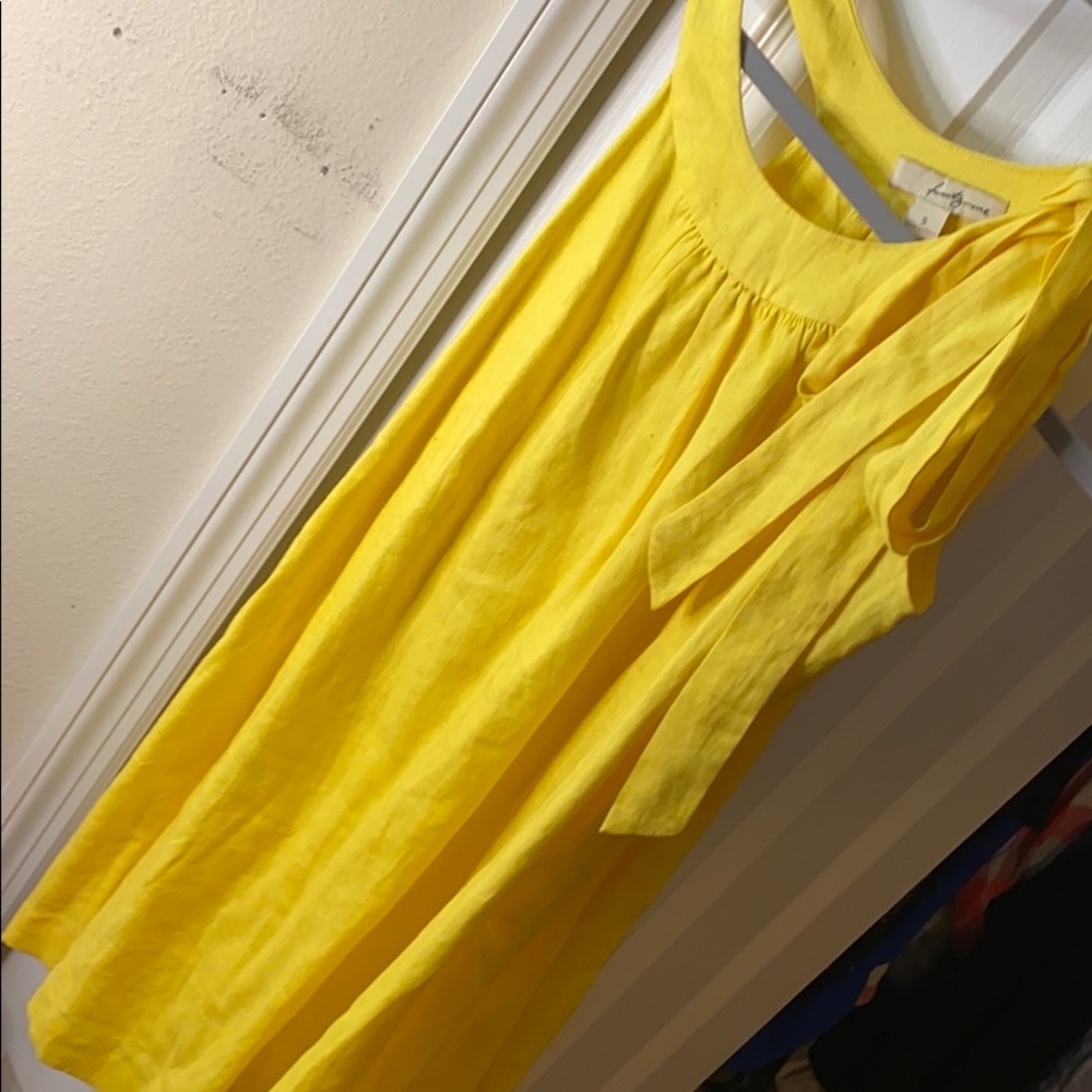 100% Linen double clothed one arm tied sundress